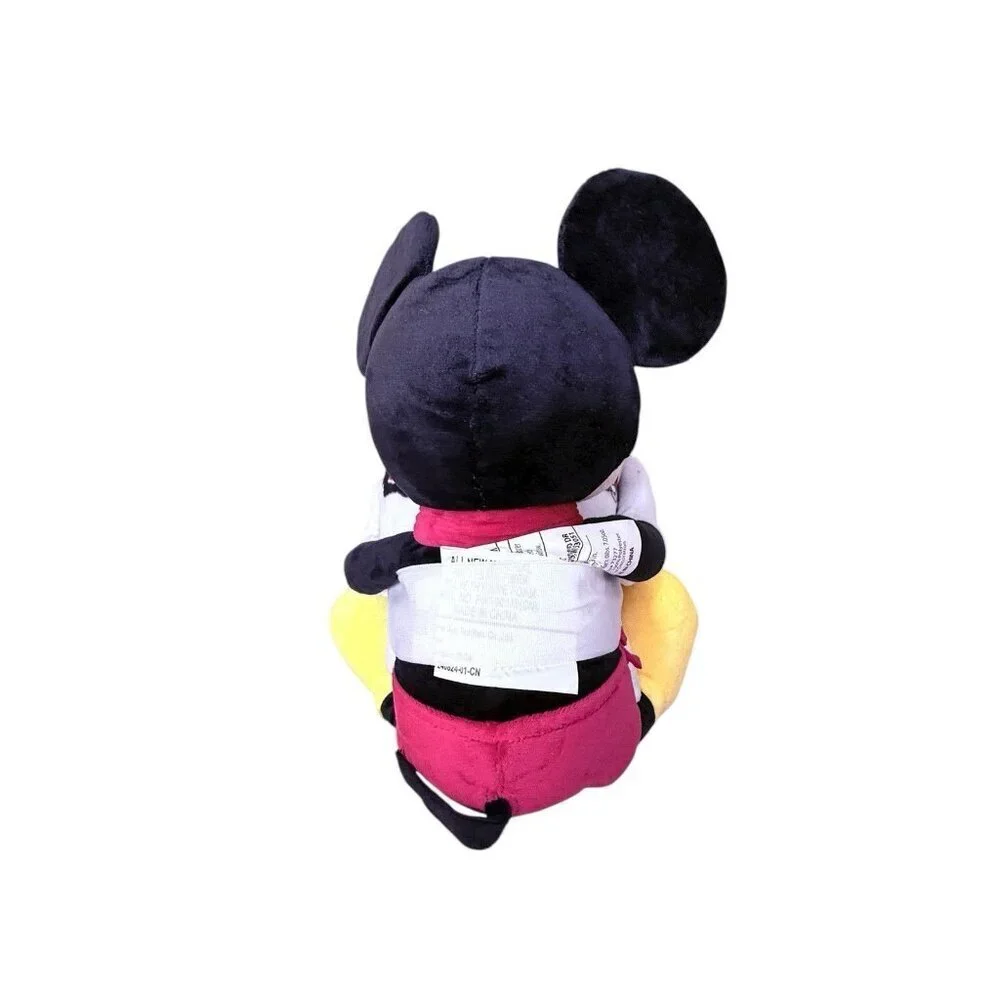 Disney Mickey Mouse 19” Buddy Plush Toy Plus Holiday Winter 50”x60” Throw NWT